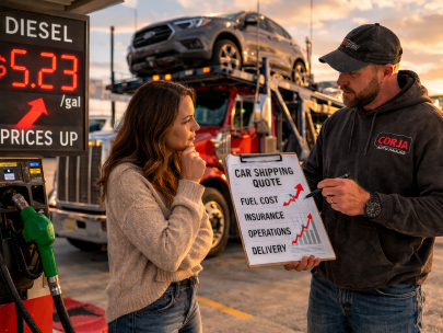 How Fuel Prices Impact Car Shipping Costs in 2026