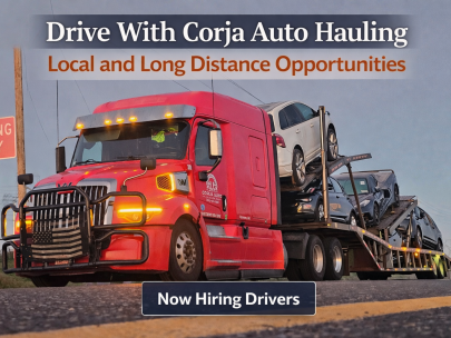 Drive With Corja Auto Hauling: Local and Long Distance Opportunities Available